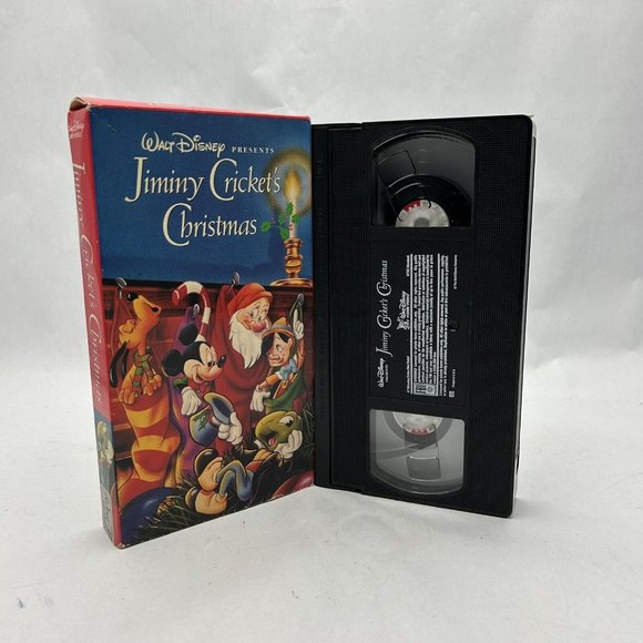 Media Walt Disney Presents Jiminy Crickets Christmas Vhs Movie Poshmark